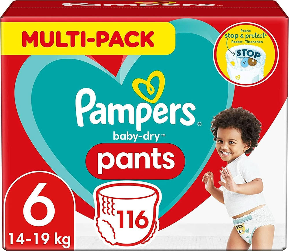 Pampers Windeln Pants Größe 5 Baby-Dry, 160 Windeln, 12Kg-17Kg, 360° Fit Hilft, Auslaufen Zu Verhindern Mother and Child Naty Shop 6 (116 pcs) Classic