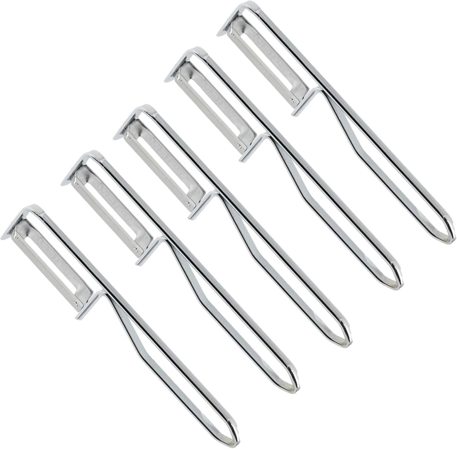 Fackelmann universal peeler, stainless steel blade Peeler Naty Shop Economy peeler Set 5 pieces
