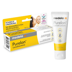Medela Purelan 37 G Lanolincreme – Schnelle Hilfe Bei Beanspruchten Brustwarzen Und Trockener Haut – 100 % Natürlich, Hypoallergen, Dermatologisch Getestet Und Frei Von Duftstoffen Accessories Food and Breastfeeding Bebe Naty Shop Brustwarzencreme 37G