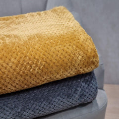 Bedspread HOMLA Noah 220 X 240 Cm - bedspread sofa comfortable throw blanket blanket - fluffy and soft - gray polyester Beds and Blankets Besuche den HOMLA-Store