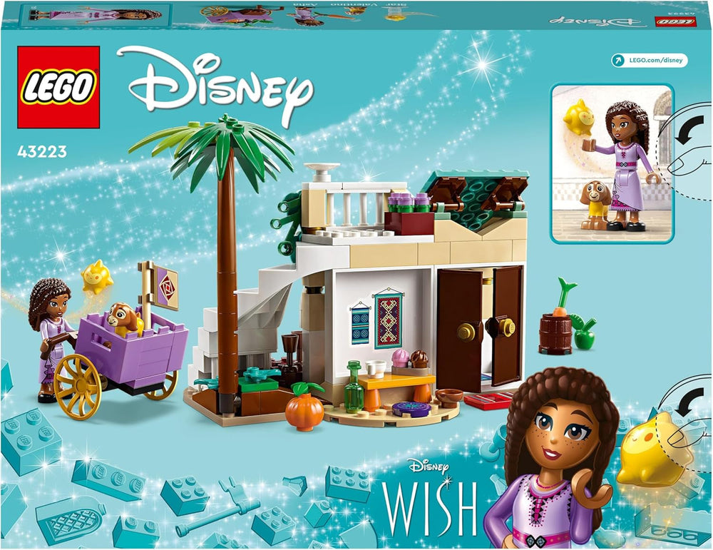 LEGO 43223 Disney Wish Asha in Rosas City, Wish Movie Set with Market, Asha Mini Doll, Valentino as Toy Goat and Star Figures, Gift for Children 6 Years Old, Girls and Boys Building Sets Besuche den LEGO-Store