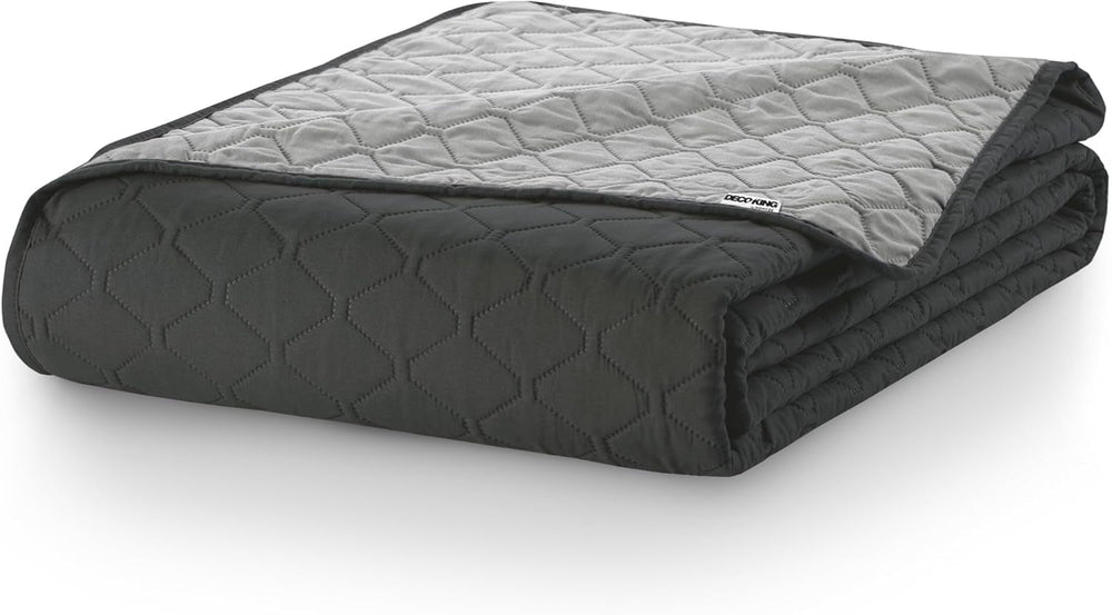 Decoking Bedspread 200 X 220 Cm Graphite Anthracite Silver Gray Two-sided bedspread easy to maintain Axel Beds and Blankets Besuche den DecoKing-Store
