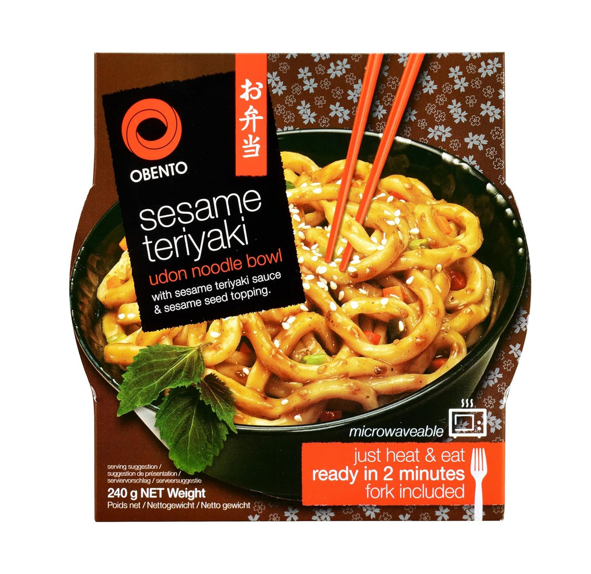 Sesame Teriyaki Udon Bowl, Microwave Ready Meal, 240g