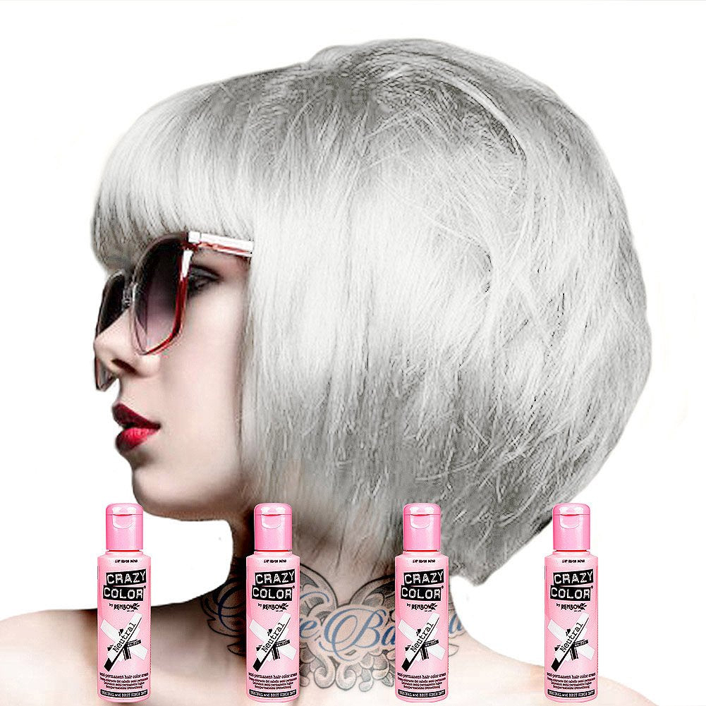 Renbow Semi-Permanent Hair Colour Vopsea portocalie 60-100 ml, 1 pachet (1 x 115 g) Vopsea pentru par Naty Shop Neutru 100 Ml (pachet de 4)