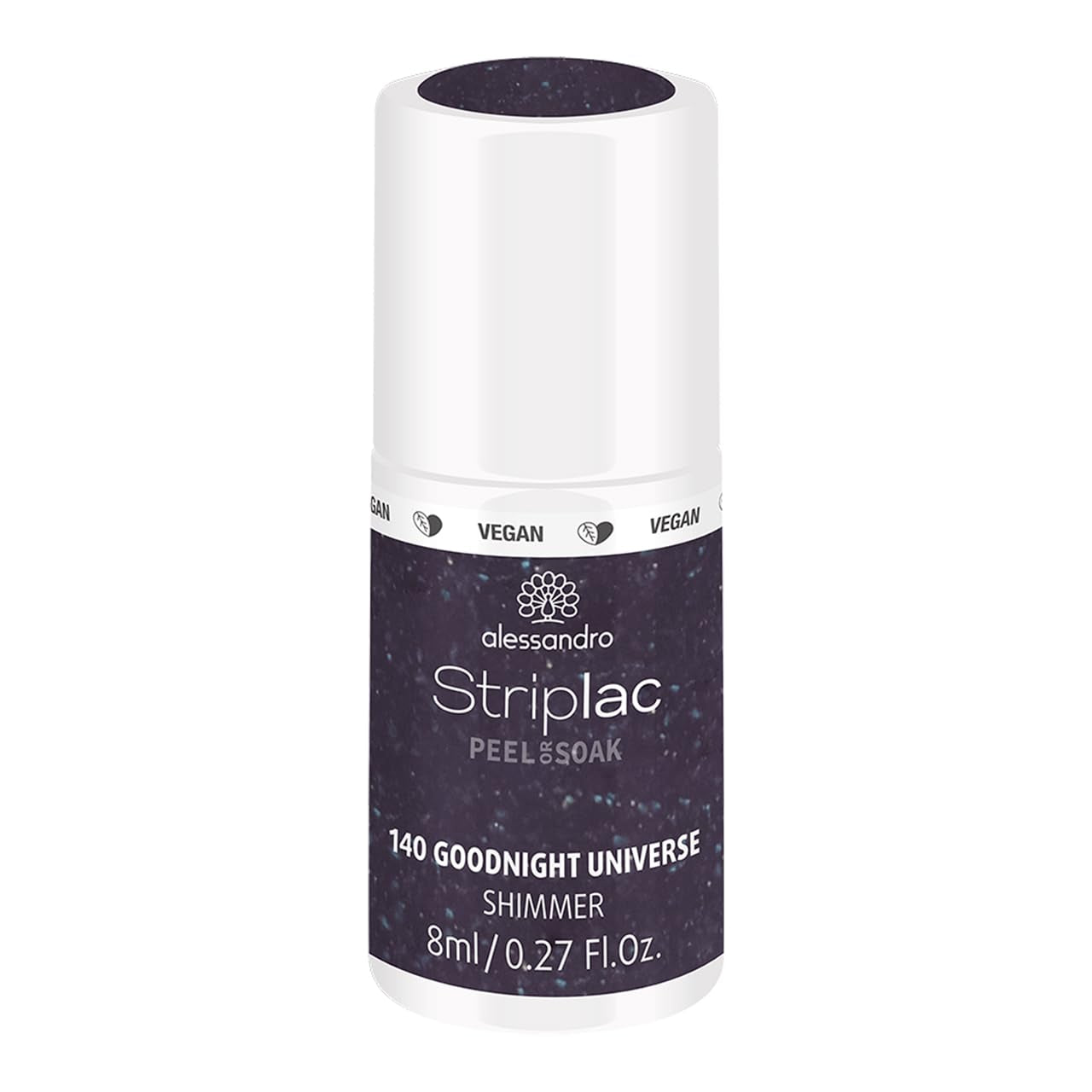 alessandro Striplac UV-Nagellack Flat White – Schonend und langanhaltend – Einfache Entfernung dank Peel-Off-Technologie – Vegan und tierversuchfrei – 8 ml