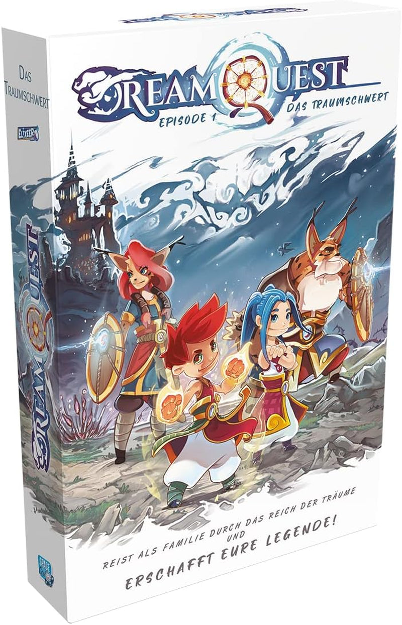 Space Cow, DreamQuest, Kids Game, Stories, 2 Players, Ages 6+, 30 Minutes, German