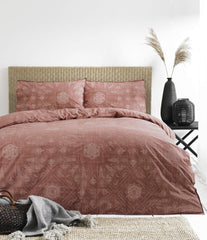 The Linen Yard Bohemian Duvet Cover Set, Red, 260 X 220Cm Duvets and quilts Naty Shop Red 260 X 220Cm