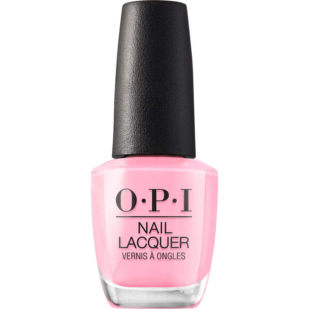 OPI Nail Lacquer Pink Shades – Oja cu uscare rapidă, rezistentă la ciobire și de lungă durată – durează până la 7 zile – cu pensulă ProWide extra-lată