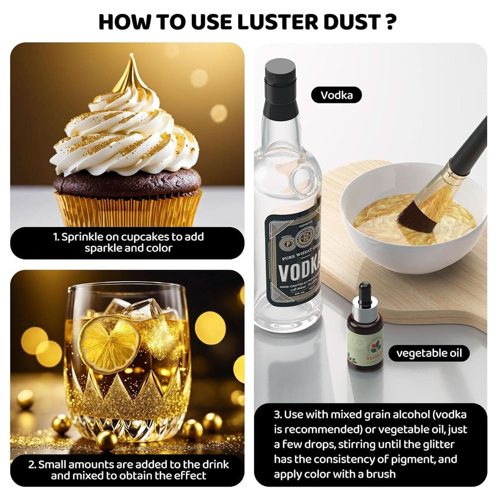 Edible glitter, 3 grams Naty Shop