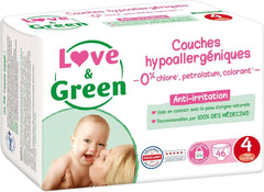 Love & Green, chlorine-free diapers, package for 1 month, size 4 Mother and Child Naty Shop