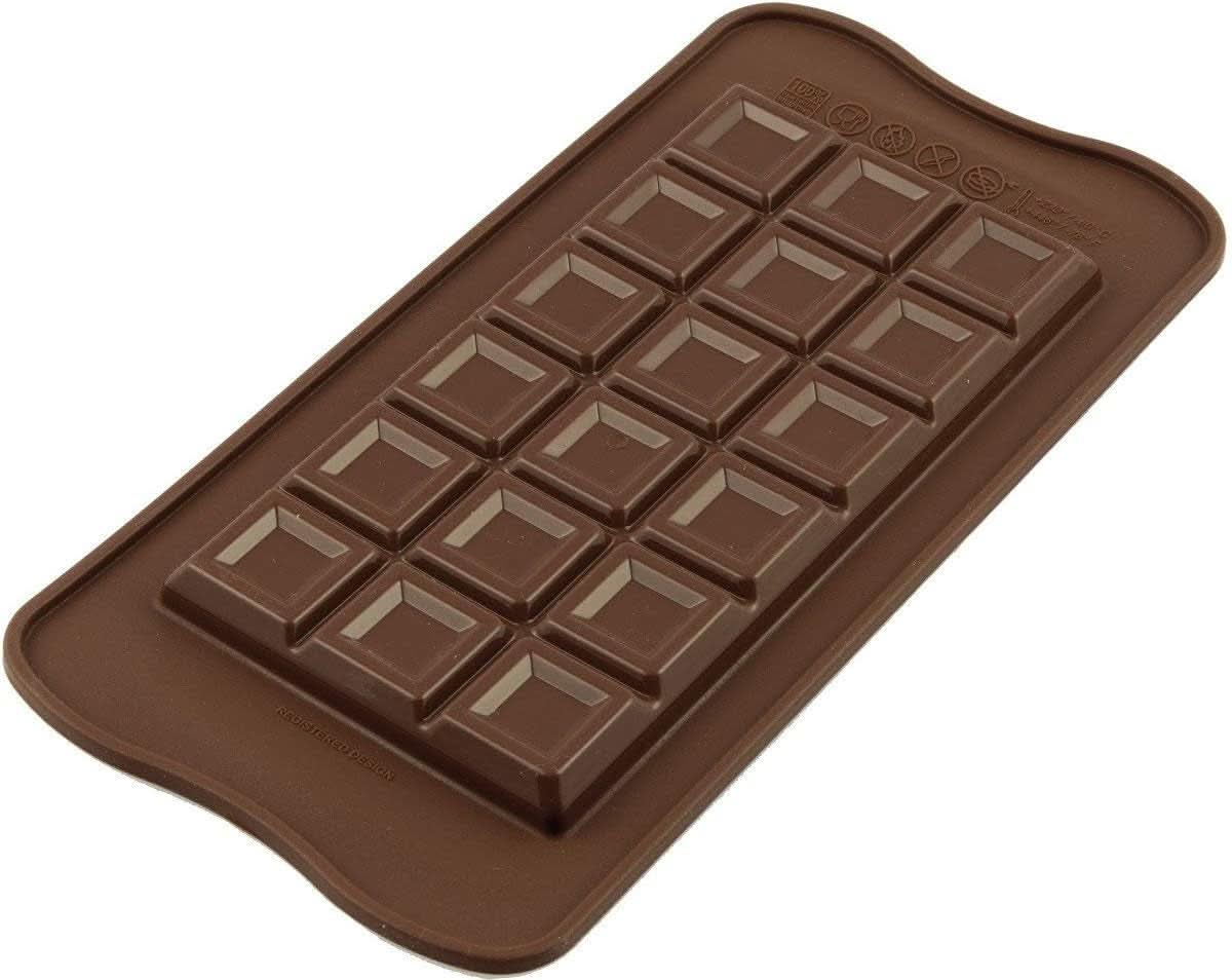Silikomart 195931, Chocolate Bar model, 11.6 X 7.8 X 10 cm Kitchen Naty Shop