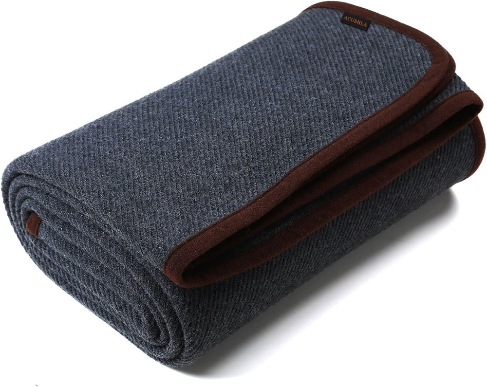 ACUSHLA 200.7X160 Cm, 1.7 Kg, blanket, woolen blanket, warm travel blanket, knitted blanket, decorative, blankets for sofa, chair, couch, bed, living room, camping, suitable for all seasons Ww203 Beds and Covers Beuche den ACUSHLA-Store Gray 160 X 200 Cm