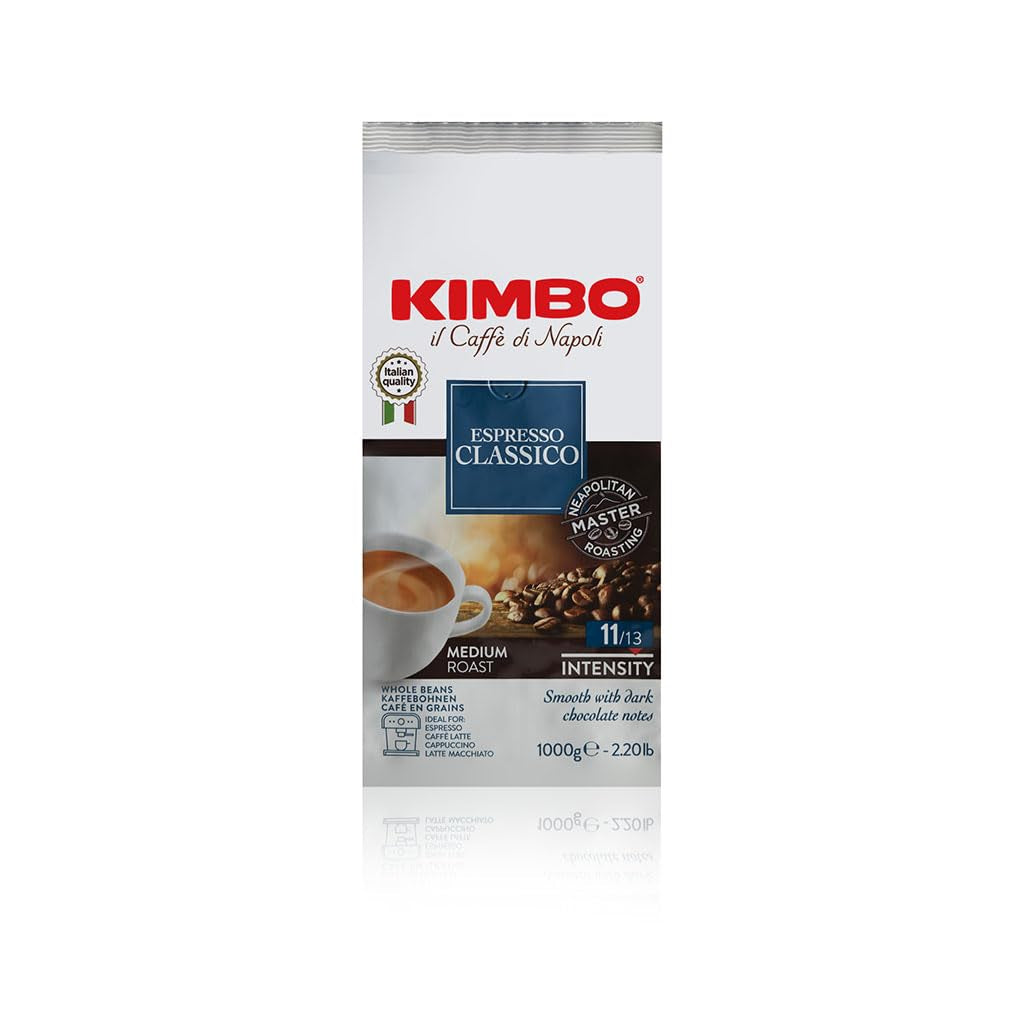 Espresso Classico boabe de cafea integrale, prăjire medie, sac de 1 kg Cafea Naty Shop Multicolor 1 bucata