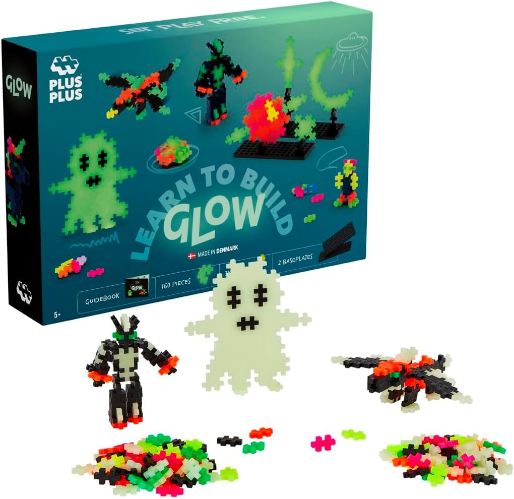 Plus-Plus 500 Kreativ Bausteine Nachtleuchtend, Glow
