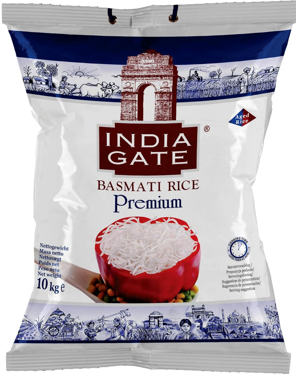 INDIA GATE Premium Basmati Rice – Aromatic, fine long grain rice from India, fine long grain (1 x 500 g)