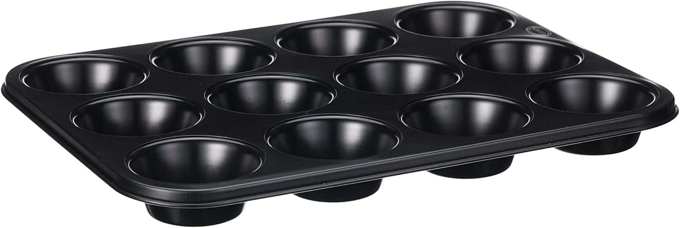Wenco Muffinform 12Er Antihaft Backblech, Spülmaschinengeeignet, Karbonstahl – Muffinblech Für 12 Muffin – Hitzebeständig Bis 220°C, Schwarz Molds and baking trays Naty Shop