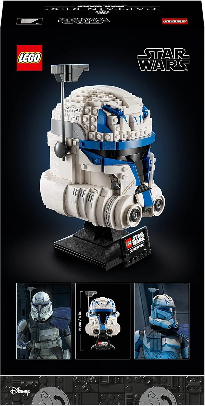 LEGO 75349 Star Wars Captain Rex Helmet Set Clone Wars Collectible Model 2023 Series Souvenir Piece and Gift Idea Building Sets Besuche den LEGO-Store