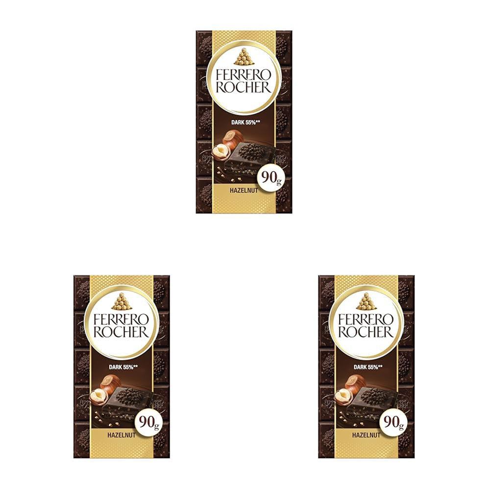 Ferrero Rocher Bar - White Chocolate with Hazelnut - Valentine's Day Gift for Him and Her - 1 Chocolate Bar x 90g