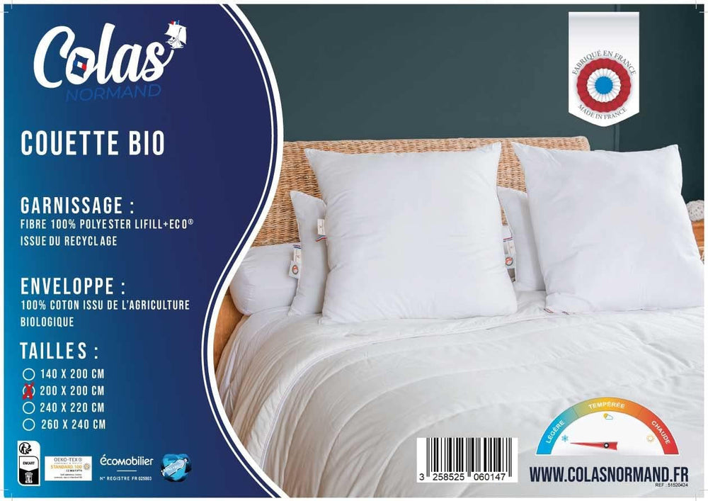 NORMAN COLAS | Light quilt, 200 X 200 cm, organic cotton, recycled filling Quilts and quilts Naty Shop