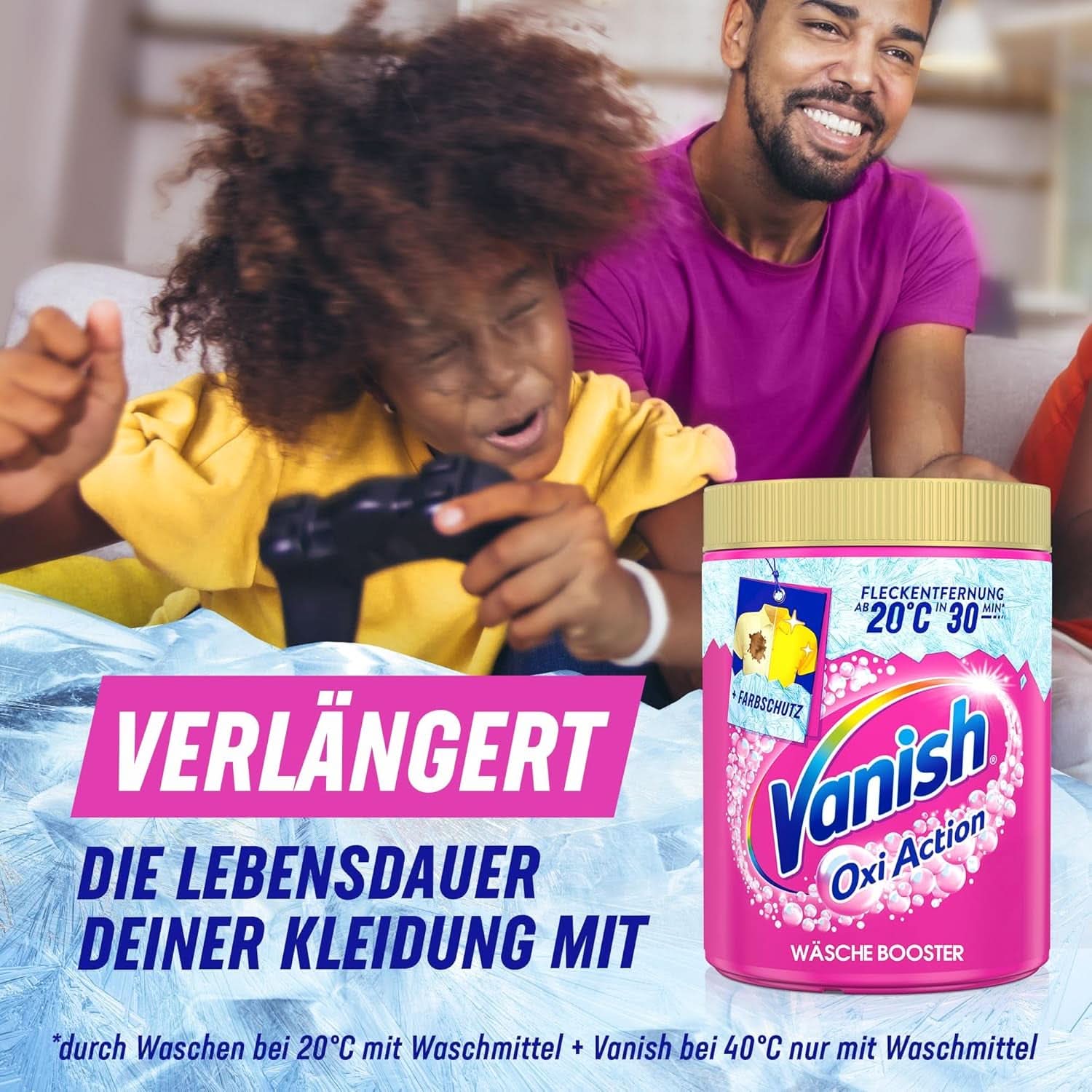 Vanish Oxi Action Powder Pink - 1.125 Kg - chlorine-free stain removal and laundry improvement powder - for colored laundry Laundry Detergents Naty Shop