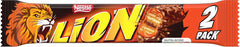 Nestlé LION Chocolate Bar with Caramel, Crunchy Snack, Crunchy Chocolate and Crunchy Chips, Caramel Filling, A Special Eating Experience, Multi Pack, 28 Pack (2 x 30g each)
