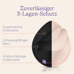 Lansinoh Waschbare Stilleinlagen Hellrosa & Schwarz - 8 Stück Inkl. Wäschenetz - Ultrasaugfähig, Superweich Und Wiederverwendbar Accessories Food and Breastfeeding Bebe Naty Shop