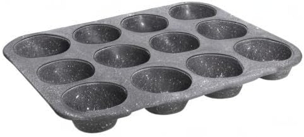 Pure Roq Muffinform Für 12 Muffins, Aluminium, Schwarz Molds and baking trays Naty Shop