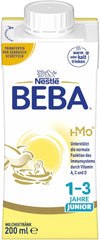 BEBA Junior Ready-to-Drink Milk Drink 1-3 Years, With HMO, Age Appropriate Protein Content, Palm Oil Free, Fish Oil Free, Toddler Food, Pack of 6 (6 x 200ml)
