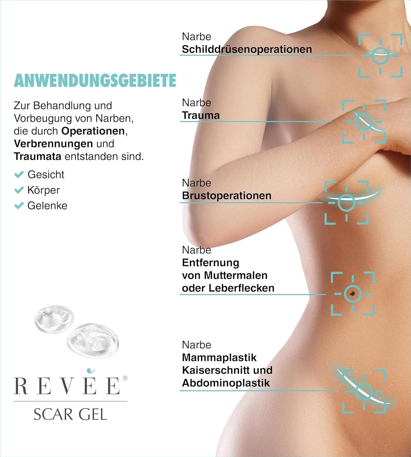 Revée Scar Gel, Topical gel for scars Naty Shop