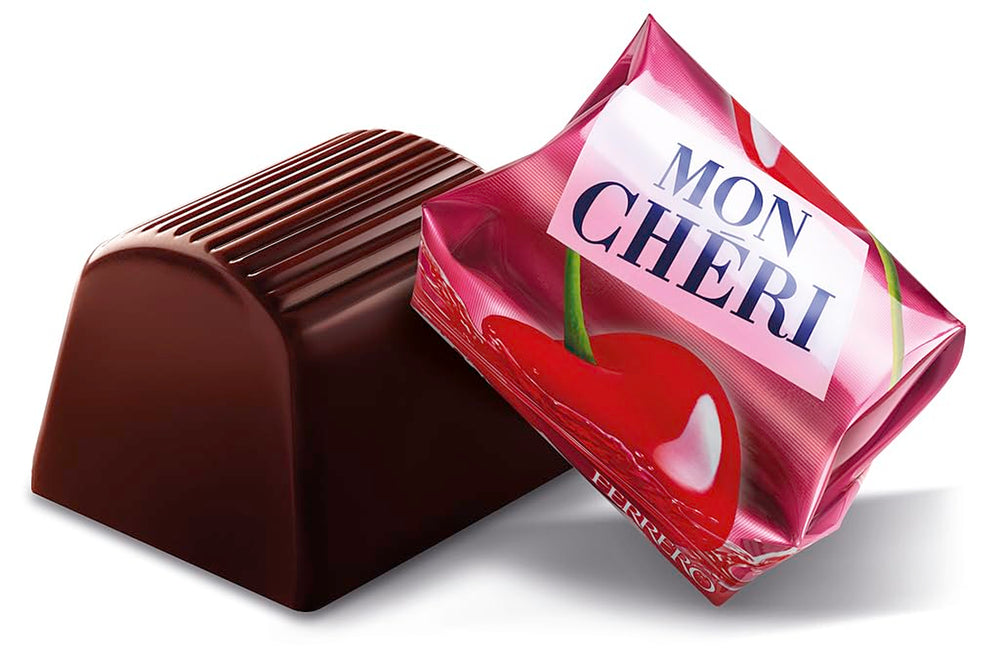 Ferrero Mon Chéri Heart - Valentine's Day Chocolate Gift for Him and Her - Crunchy Chocolate, Fruity Liqueur and Flavored Cherries - For Valentine's Day, Mother's Day and Easter - 1 Pack 147g