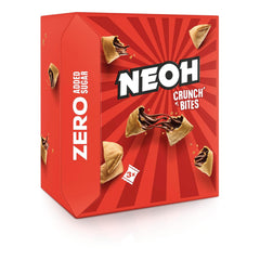 NEOH Chocolate Bites | No added sugar, 100kcal per serving, crunchy pieces with a creamy hazelnut and cocoa filling, perfect for takeaway or as a muesli substitute | Keto, Low Carb | Pack of 3 x 29g