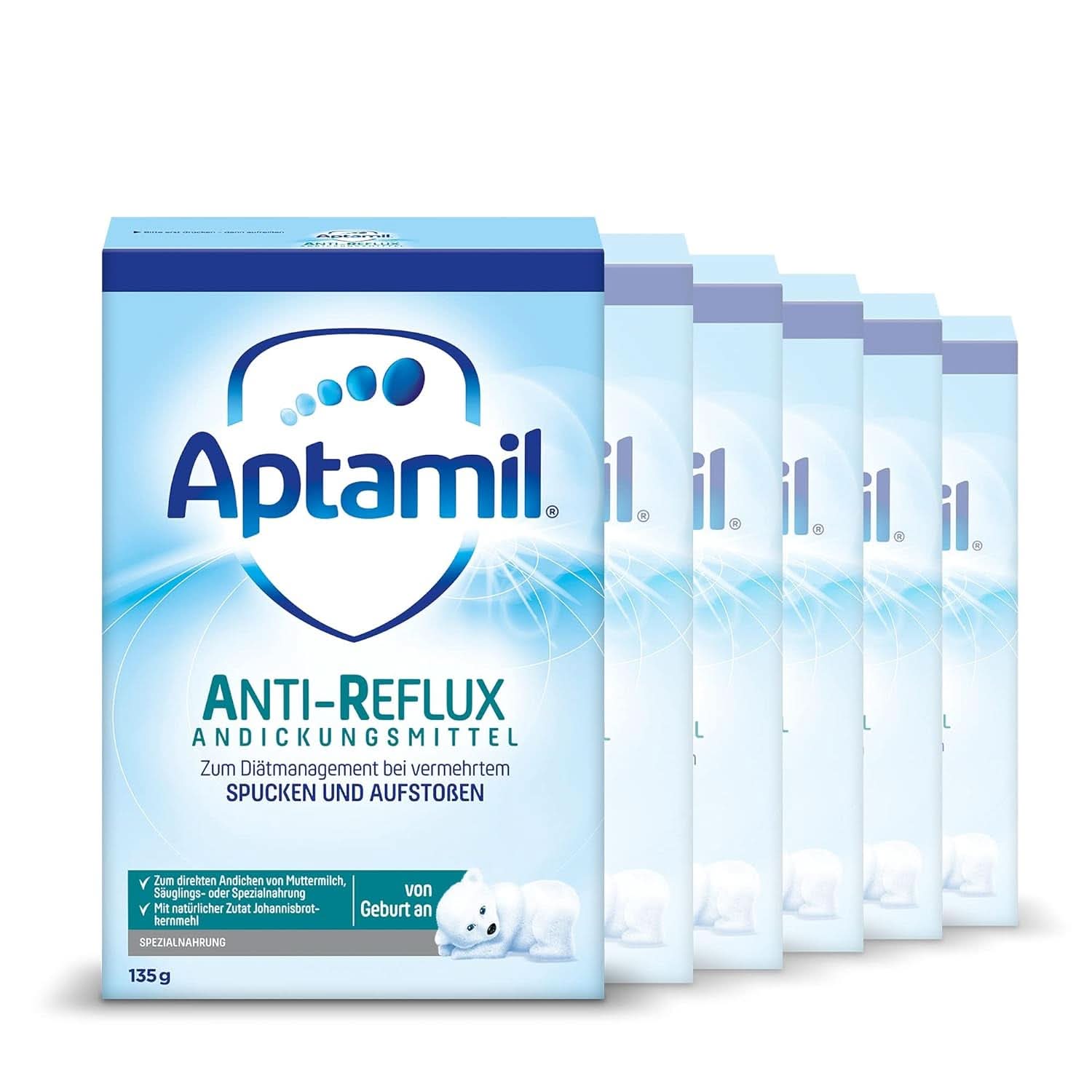 Aptamil AR thickening agent from birth, pack of 6 (6 x 135 g) Mother and Child Naty Shop