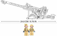 Sluban- Modell Bricks-M777 Howitzer 258 Stück, M38-B0890, Mehrfarbig