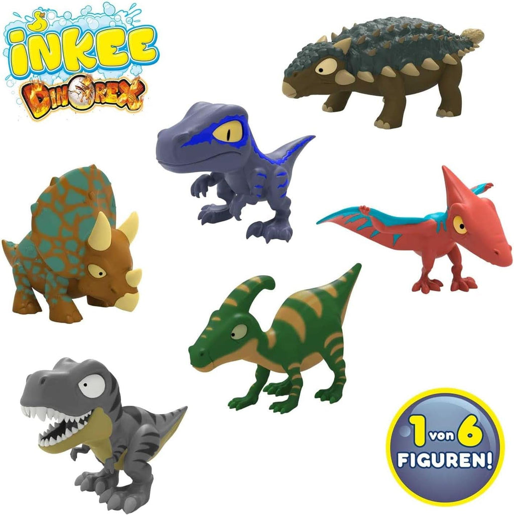 INKEE SURPRISE DINO, bombă de baie în formă de oucu figuri de dinozaur si surprize, 100 grame Duș și baie Naty Shop