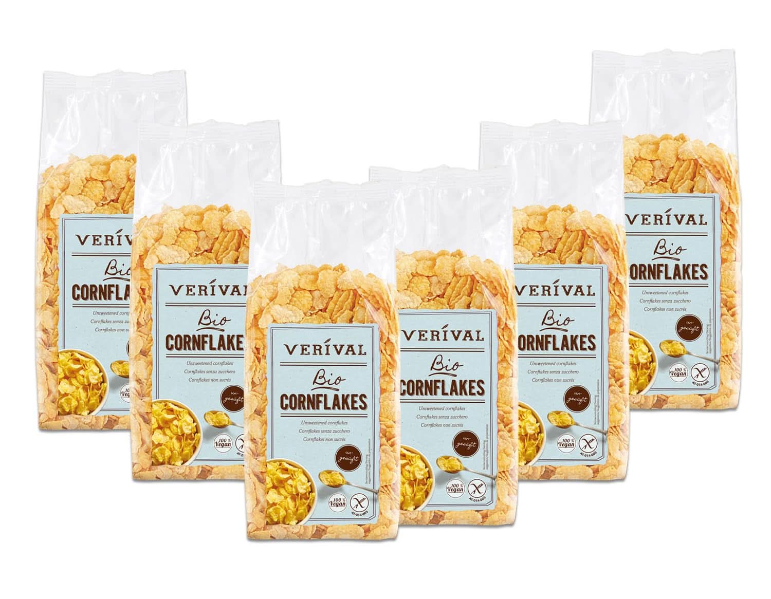 Verival Cornflakes unsweetened, package 6 x 250 grams Cereale Naty Shop