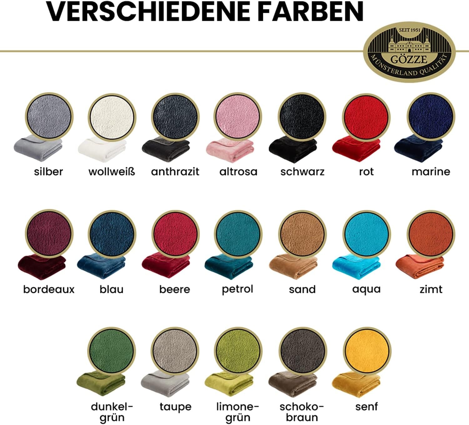 Gözze - Pătură confortabilă Premium Cashmere-Feeling, 500 G/M², 180 X 220 Cm - muștar Paturi si Cuverturi Besuche den GÃ¶zze-Store