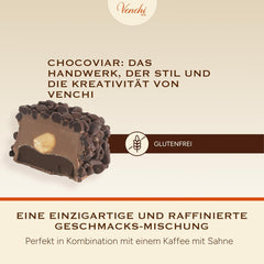 Venchi – Chocoviar Gianduia, pralines in a 1 kg bag, Gianduia chocolate produced exclusively with "Piedmont forest hazelnuts", gluten-free, without artificial colors and without preservatives
