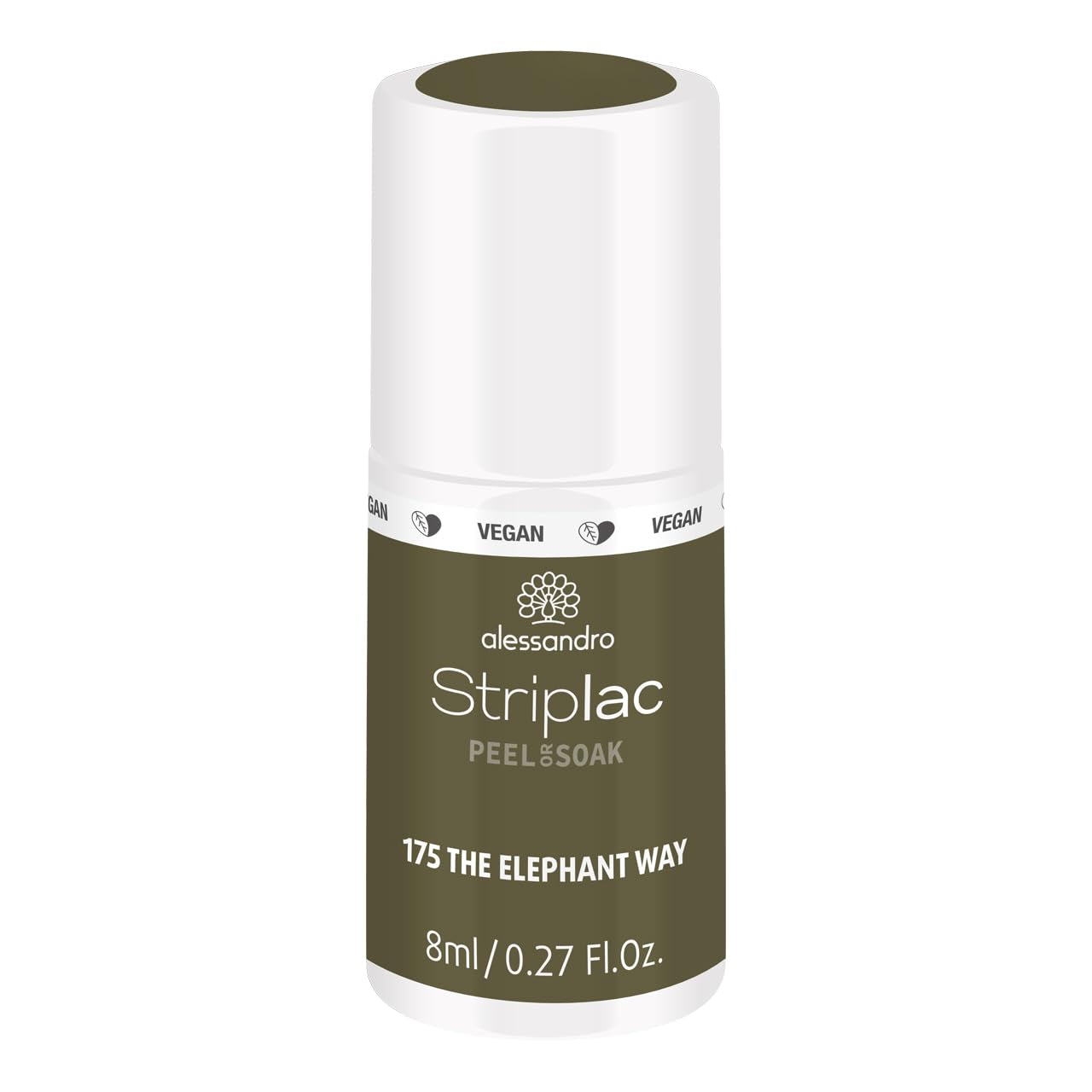 UV nail polish alessandro Striplac The Elephant Way – Delicate and long-lasting – Easy removal thanks to the removal technology – Vegan and cruelty-free – 8 ml
