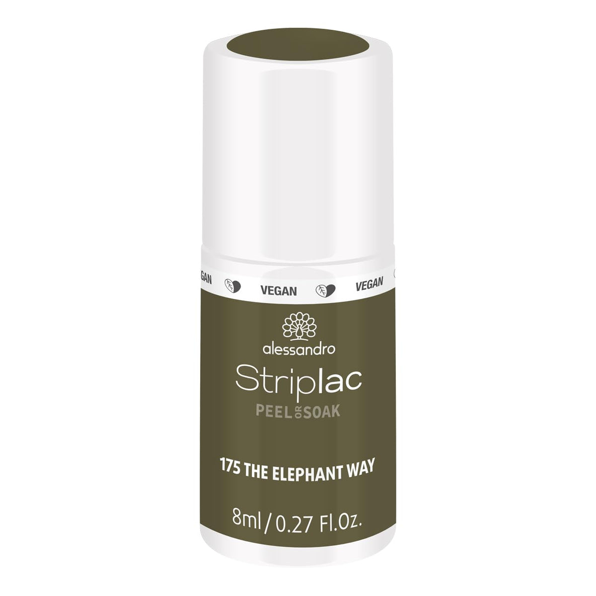 UV nail polish alessandro Striplac The Elephant Way – Delicate and long-lasting – Easy removal thanks to the removal technology – Vegan and cruelty-free – 8 ml