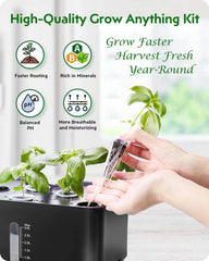 166-Piece Hydroponic Capsule Set: Grow Anything Plant Kits - Including Grow Sponges, Grow Domes, A&B Plant Food Labels - Hydroponic Accessories for Most