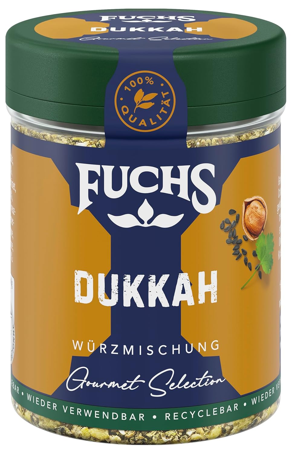 Fuchs Spices Gourmet Selection Middle East/Africa - Couscous and Bulgur Spice Mix Refillable Spice Mix for Seasoning Bulgur Dishes Vegan 55g