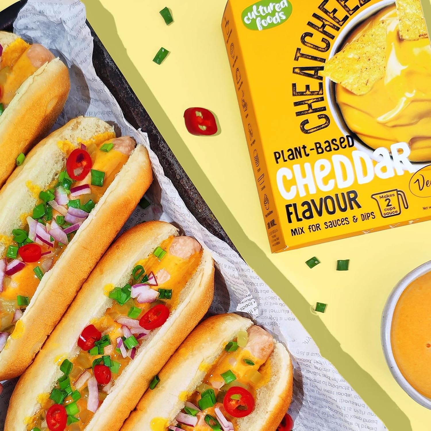 Cultured Foods Veganer Käse Käseersatz Laktosefrei Glutenfrei 2-er Set Gouda Und Cheddar CHEATCHEEZ