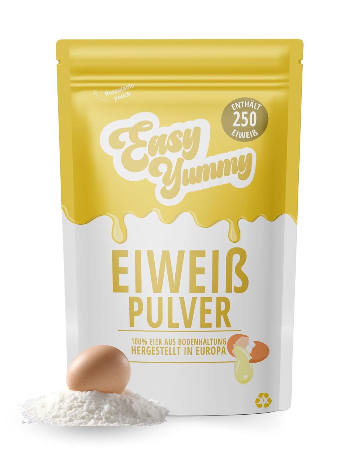 Easy Yummy 100% Egg White Powder For Cooking And Baking