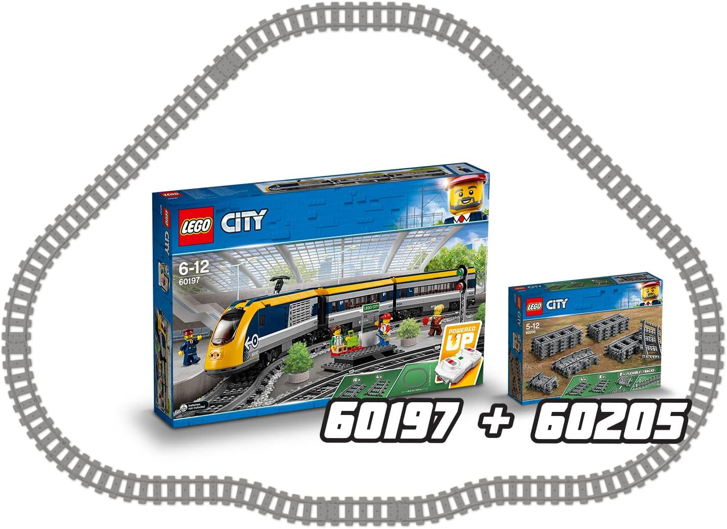 LEGO 60205 City Tracks 20 Piece Expansion Set for Kids Boys and Girls Toy Set Building Sets Besuche den LEGO-Store