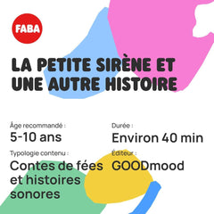 Figura cu sunet Mica Sirenă - povești cu sunet - jucărie, conținut educațional, versiune în limba franceză, copii de la 4 ani în sus Jucarii Bebe Naty Shop