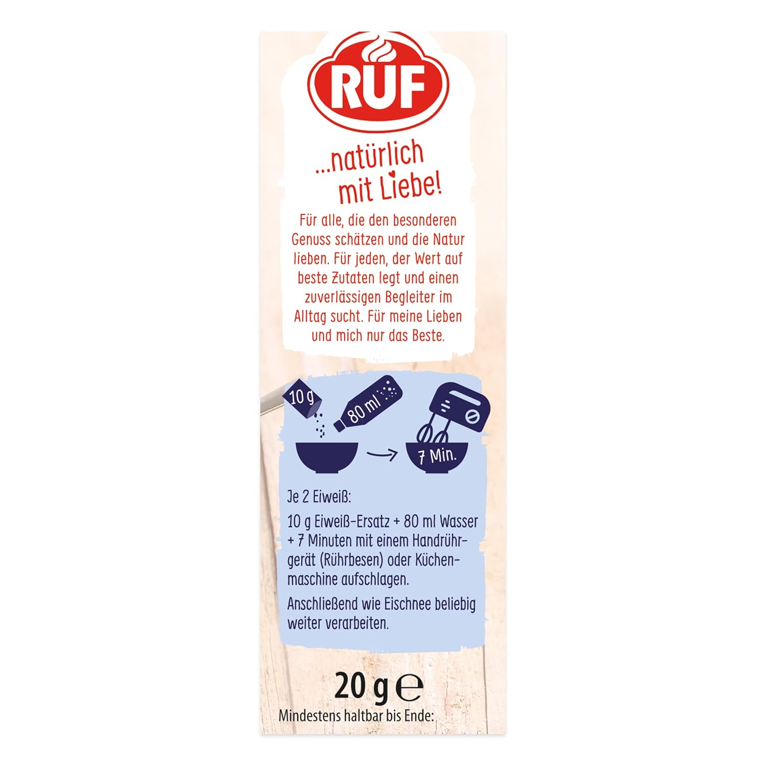 RUF Inlocuitor Bio Vegan De Proteine - Pentru Gatit Si Coacere