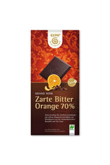 Grand Noir Delicate Bitter Orange Organic 70 Percent Cacao - Smooth Orange Flavor