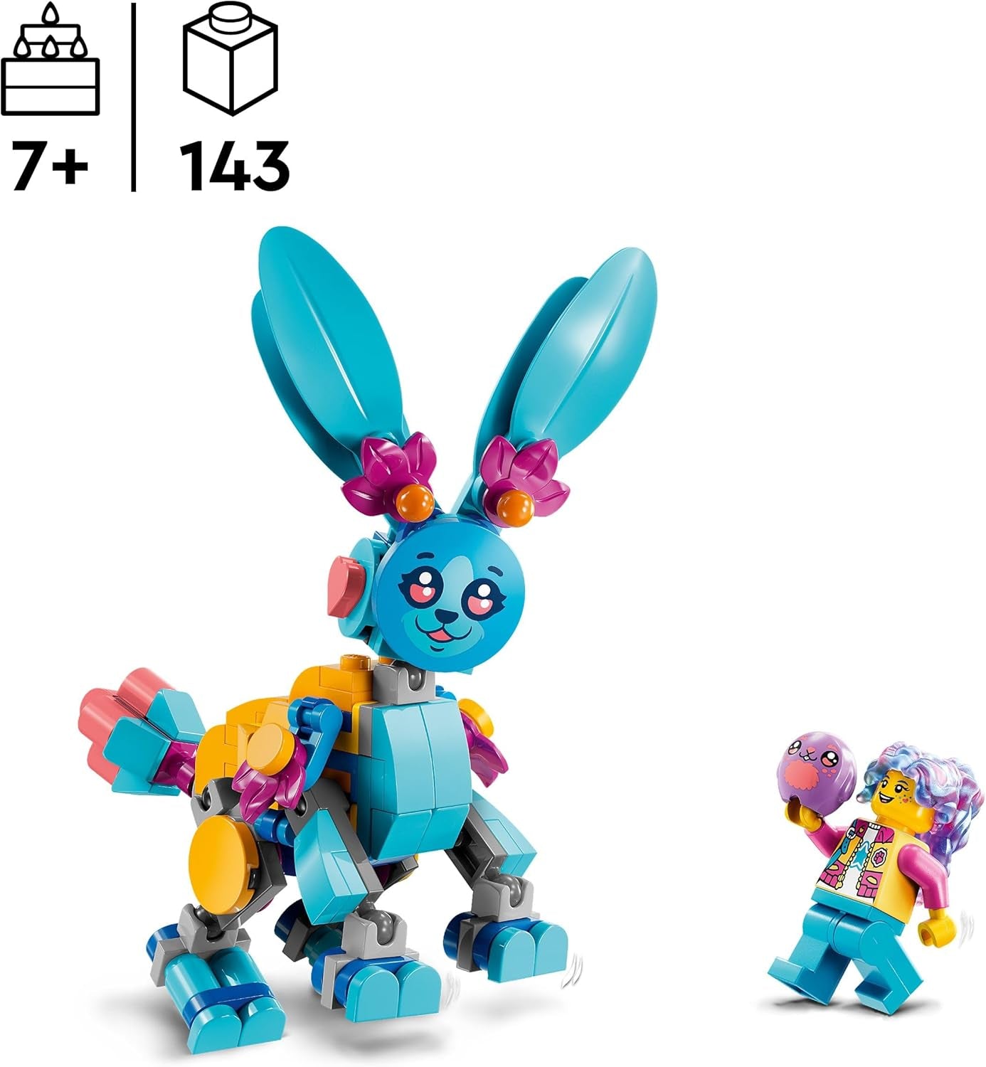 LEGO Dreamzzz Bunchus Creative Animal Adventures Kids Toy Bunny 20-In-1 Fantasy Playset with Minifigure Izzie Gift for Girls and Boys 7 Years Old 71488 Building Sets Besuche den LEGO-Store