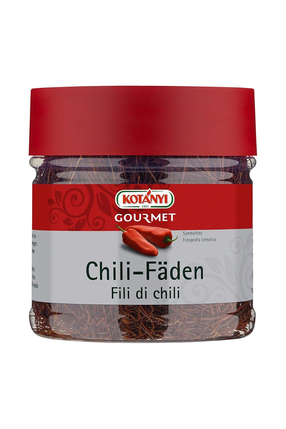 Kotányi Gourmet Dried Pepper Strips - Garnish Moderately Spicy