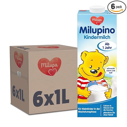 Milupino baby milk ready to drink (6X1L), from 1 year, for small children in the growth phase Naty Shop